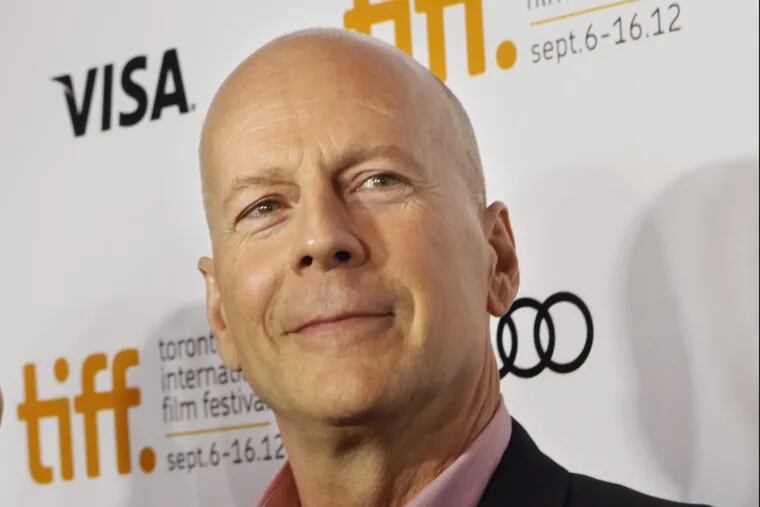 Bruce Willis, here at the 2012 Toronto Film Festival, dined in Philly this week