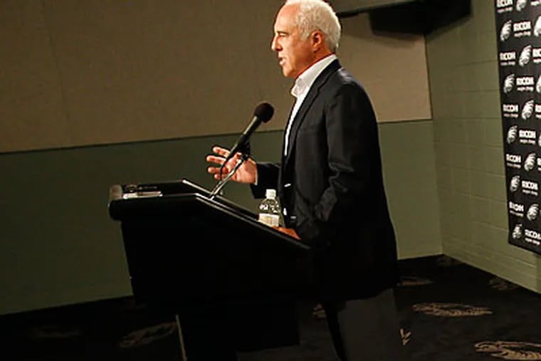 Eagles owner Jeffrey Lurie said last year's 8-8 record was "a really unacceptable outcome." (David Maialetti/Staff Photographer)