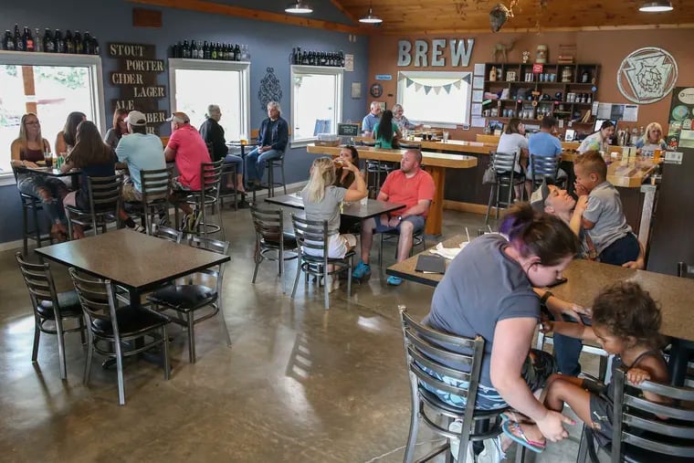 Sit-down dining returned to the Blue Stone Brewing Company in Sayre as Bradford County entered Pennsylvania Gov. Tom Wolf's green phase during the coronavirus pandemic.  In total, 18 counties went green on Friday, May 29, 2020.