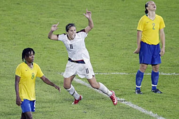 Delran's Carli Lloyd scores two goals in US gold-medal victory