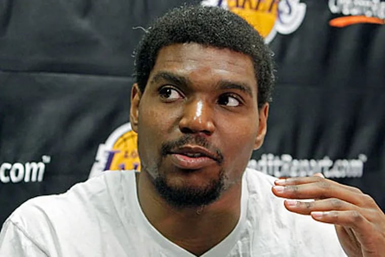 The non-surgical procedure Andrew Bynum will undergo has been used before to treat osteoarthritis in athletes. (Reed Saxon/AP)