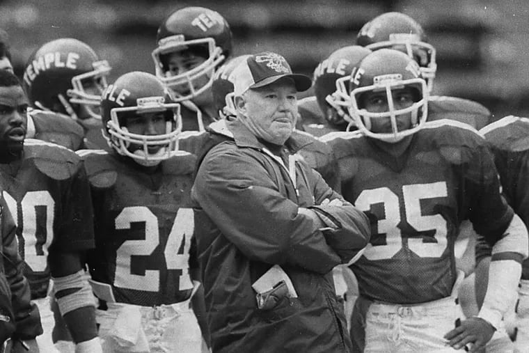 Former Temple football coach Wayne Hardin passed away at 91 after suffering a stroke on April 11.