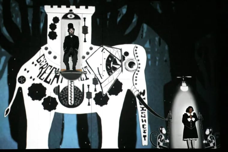 At Los Angeles Opera, a scene from Mozart’s “The Magic Flute” as it was seen in 2013 at the Dorothy Chandler Pavilion.