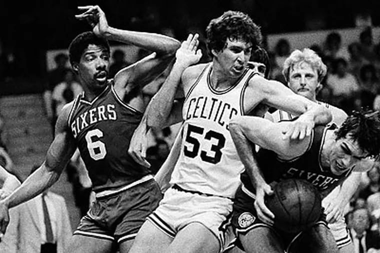 The Sixers and Celtics met for the Eastern Conference championship three straight seasons starting in 1980. (AP file photo)