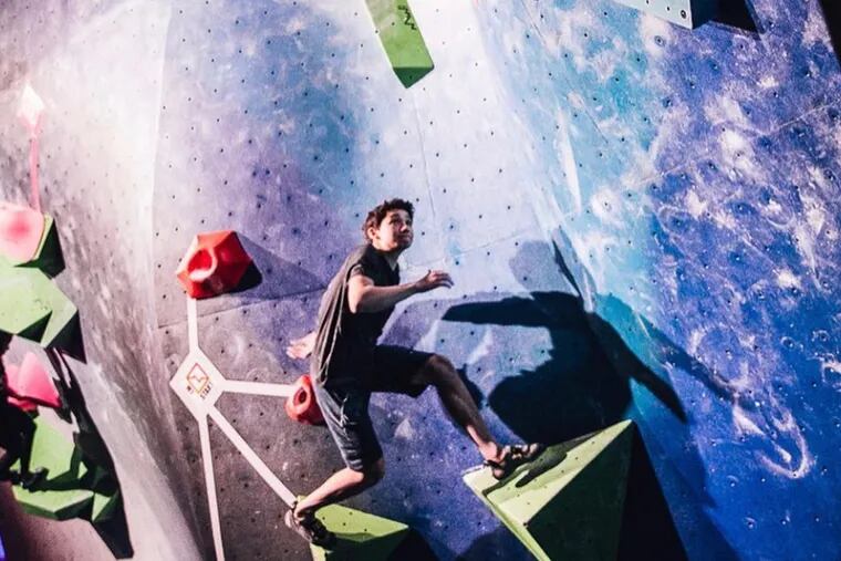 Benn Wheeler, who has been rock climbing since he's been four, recently finished second at youth nationals.