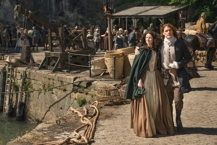 A scene from the second season of “Outlander.”