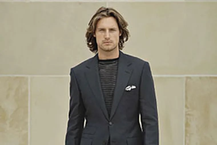 This Hugo Boss suit illustrates the lean European style.