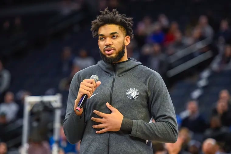 Timberwolves forward Karl-Anthony Towns revealed his mother is in the hospital battling the coronavirus.