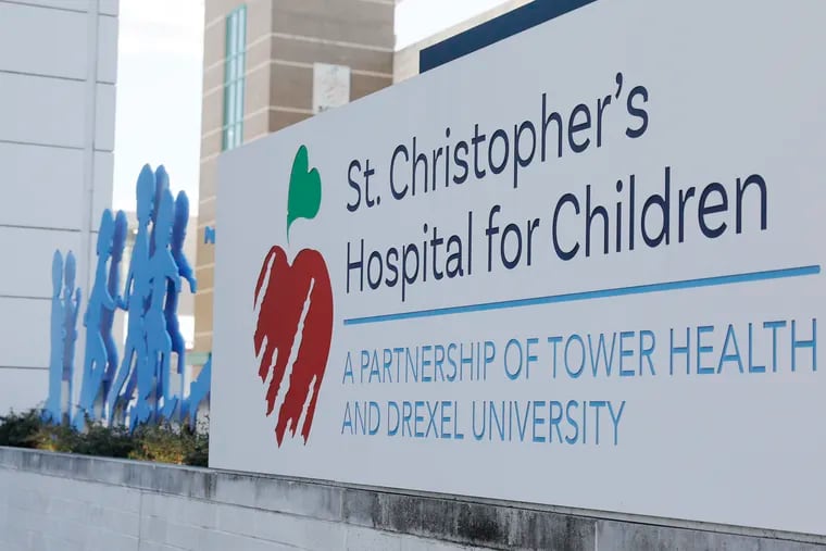 St. Christophers Hospital for Children in Philadelphia on March 15.  St. Christopher’s Hospital for Children closed its intensive care unit to new patients and the Level 1 trauma unit shut down Friday, March 13, after a physician tested positive for coronavirus.