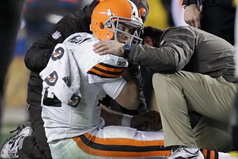 The Browns will not be disciplined for their handling of Colt McCoy's concussion. (Gene J. Puskar/AP)