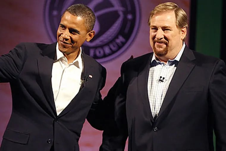 Renowned pastor Rick Warren will deliver the invocation at Barack Obama's inauguration. (Richard Vogel/AP file photo)