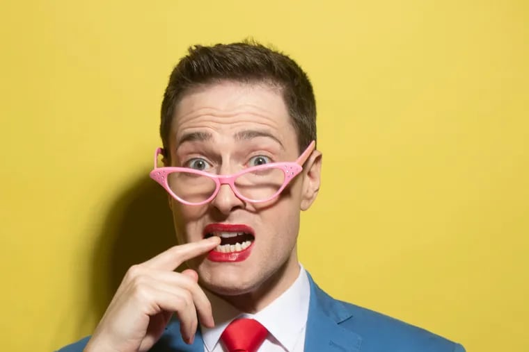 "I feel the responsibility of being a therapist to people who need it," said Randy Rainbow. "My main goal is to give people a little vacay from our troubles." MUST CREDIT: Washington Post photo by Marvin Joseph
