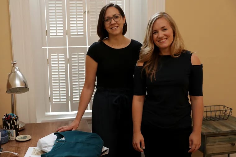 Emily Kenney (left) and Erin Houston, cofounders of Wearwell, hope to inspire more buying of ethically sourced clothing with their Philadelphia-based subscription service.