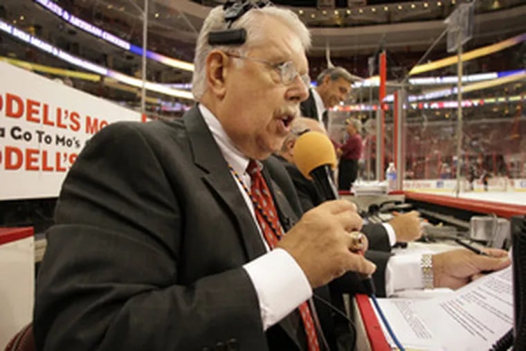 The Flyers' home game on Sunday against Washington, the first game that will have fans in the building in nearly a year, will be a special one for long-time public address announcer Lou Nolan.