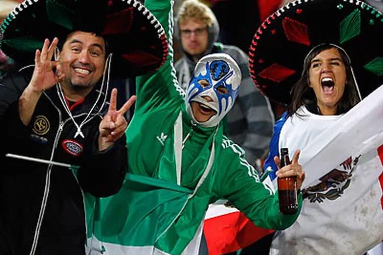 Mexican fans have swarmed South Africa to support their team at the World Cup. (Francois Mori/AP)