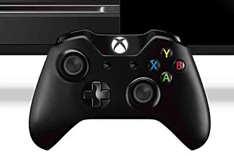 This product image released by Microsoft shows the new Xbox One entertainment console that will go on sale later this year.  Microsoft is seeking to stay ahead of rivals in announcing that new content that can be downloaded for the popular "Call of Duty" game will launch first on Xbox One.  Microsoft says more games will be shown at next month's E3 video game conference in Los Angeles.  (AP Photo/Microsoft)