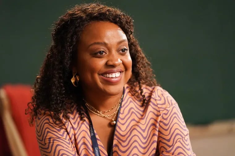 Quinta Brunson appears as second-grade teacher Janine Teagues in "Abbott Elementary," a mockumentary series she created and developed.