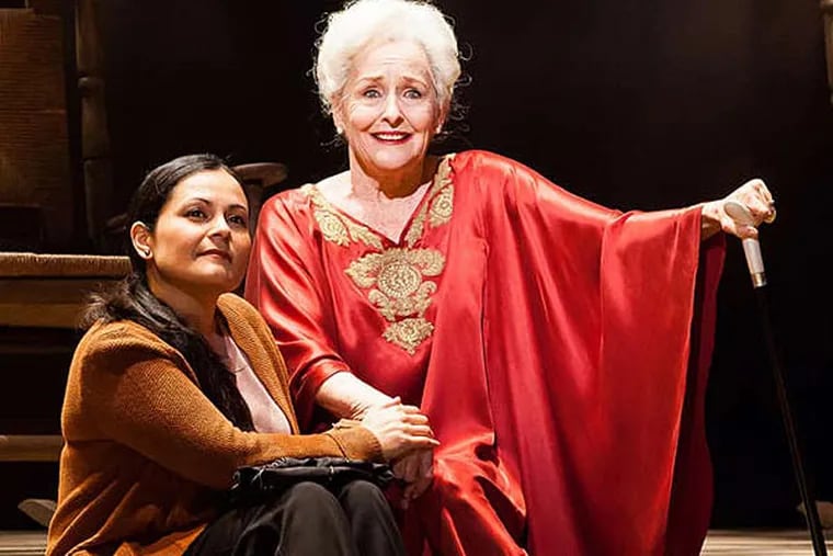 Frederica von Stade with Cecilia Duarte in "A Coffin in Egypt" premiered by the Houston Grand Opera in March.