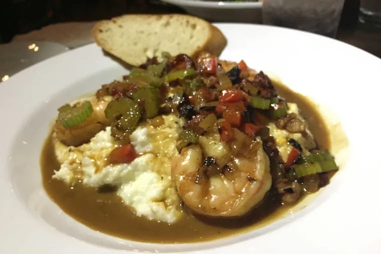Shrimp and grits from St. Benjamin&#039;s Taproom..
