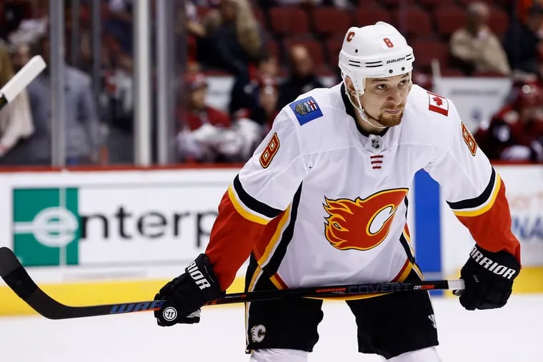Chris Stewart most recently appeared in the NHL with the Flames.