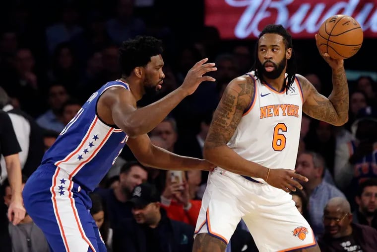 In their final game before the All-Star break, the 76ers woke up in the fourth quarter and thwarted a Knicks comeback attempt.