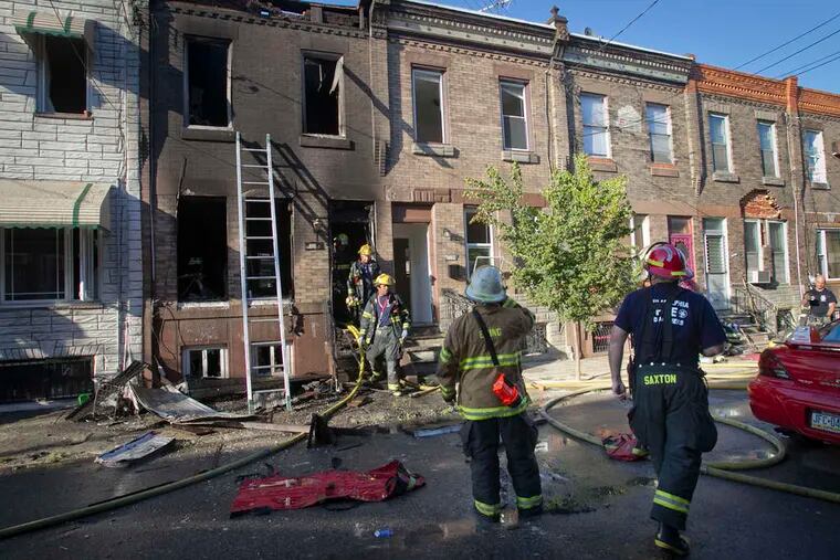 Three people went to the hospital and five neighbors were displaced by a fire on Sigel Street. Neighbors say firefighters responded quickly. The Red Cross reported it was helping the family of five.