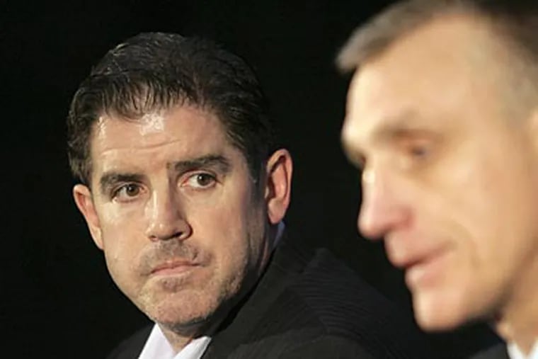 Peter Laviolette took over for John Stevens as coach of the Flyers in December. (Yong Kim / Staff Photographer)