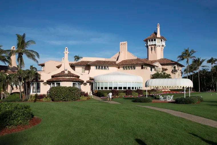 Former President Donald Trump's Mar-a-Lago estate iin Palm Beach, Fla.