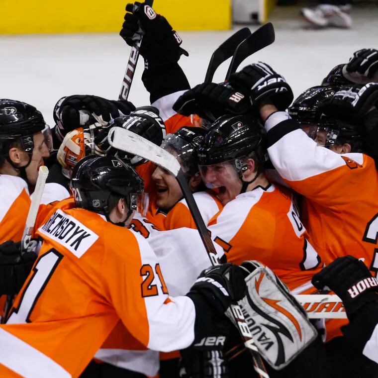 The 2010 Flyers clinched a playoff spot on the final day of the season with a dramatic shootout win.