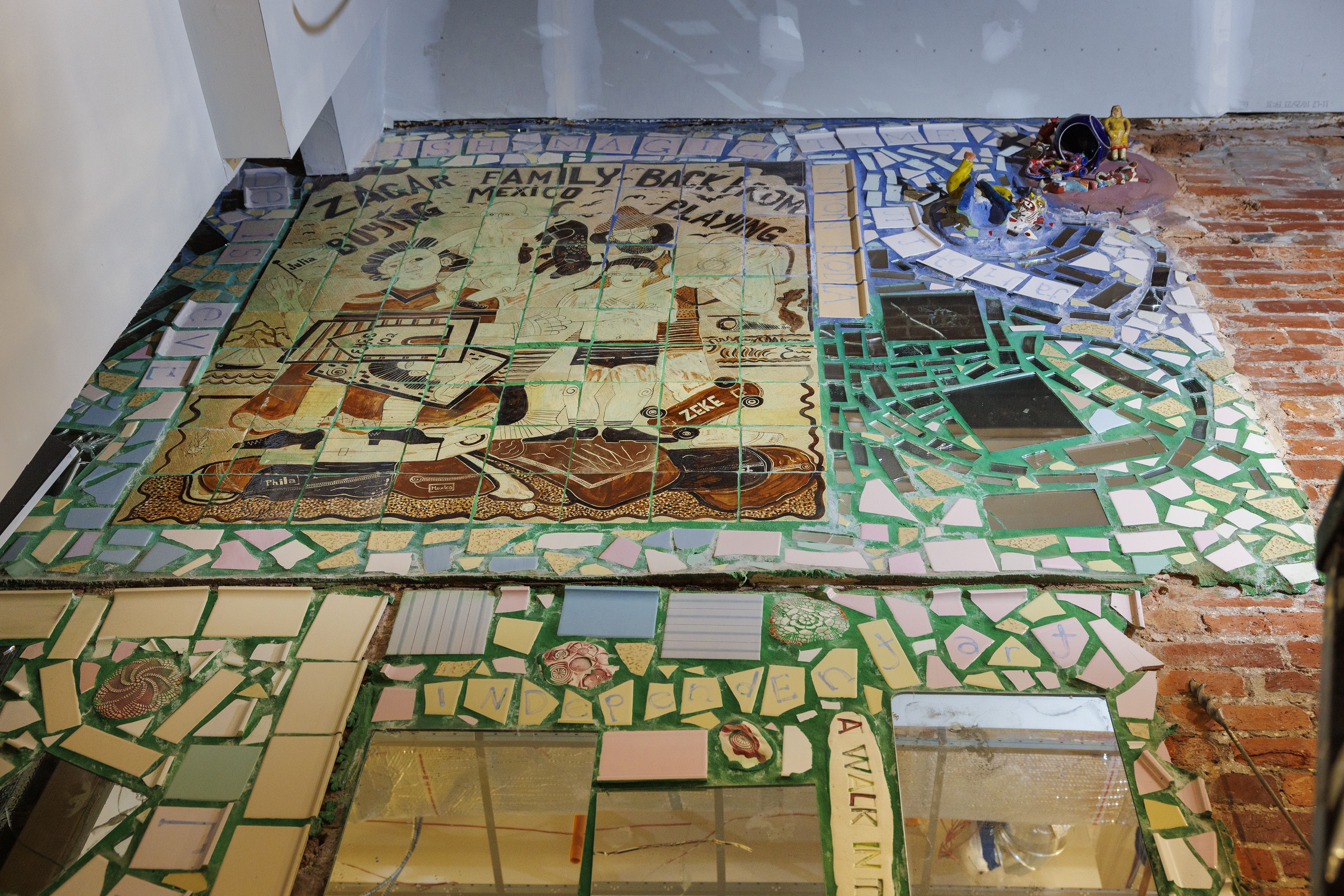 A hidden Isaiah Zagar mosaic is found inside the walls of the new