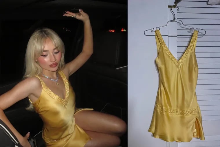 Sabrina Carpenter's yellow birthday dress came from a Depop seller being criticized on TikTok for inflating her prices. Experts say that's how vintage clothing reselling works.