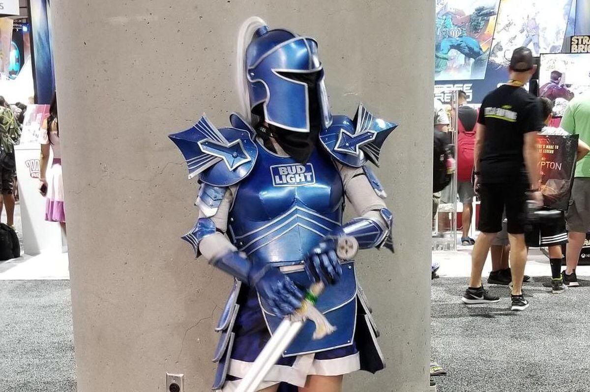 Phillys Lady Bud Knight Gets Trip To Comic Con And Origin. bud light year c...