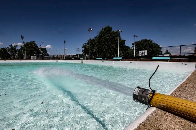 The Lawncrest pool has water added as it gets ready to open next Wednesday, Friday,  June 17, 2022