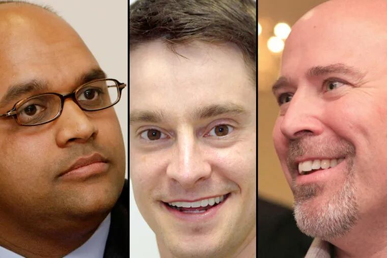 (From left to right) Manan Trivedi, Kevin Strouse and Tom MacArthur.