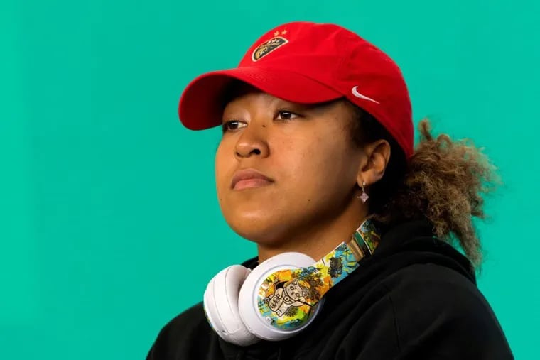 Japan's Naomi Osaka withdrew from the French Open citing mental health concerns and then a pre-Wimbledon tournament. She has stated that she often wears headphones because they help dull her social anxiety during press conferences.