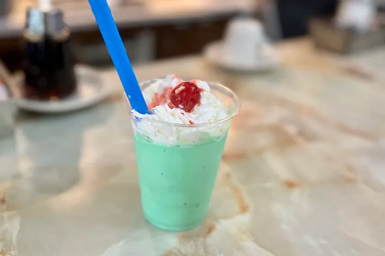 The Shamrock Shook at Sulimay's Restaurant, a March special during the diner's Burger Nights (Tuesday and Wednesday evenings).