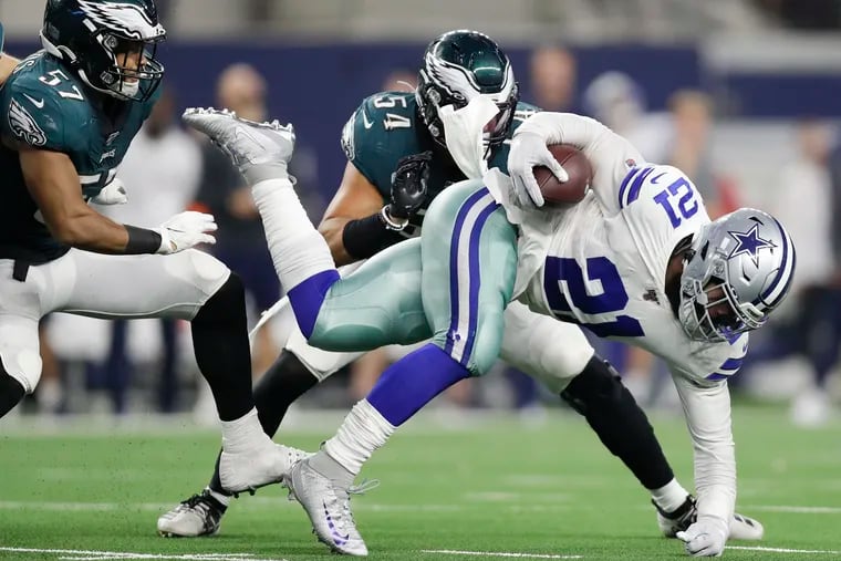 The Eagles need to do a better job against the Cowboys' Ezekiel Elliott on Sunday than they did against the Redskins' Adrian Peterson.