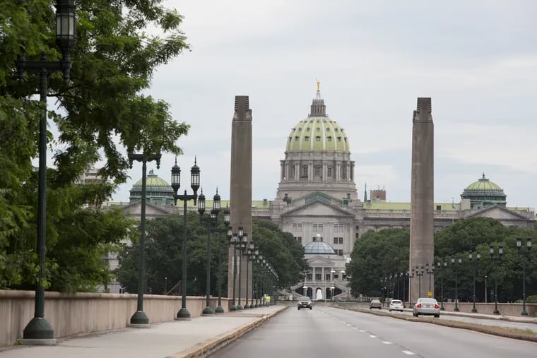 The State Capitol in Harrisburg, Pa., Tuesday, June 18. The State House of Representatives passed four bills last week that update Pennsylvania's 22-year-old charter school law, but don't change school funding parameters.