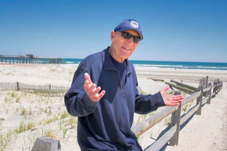 Murray Wolf, 82, longtime captain of the Avalon Beach Patrol. "I call him the warrior," says Ventnor's beach chief. Not everyone is a fan, but he's OK with that.