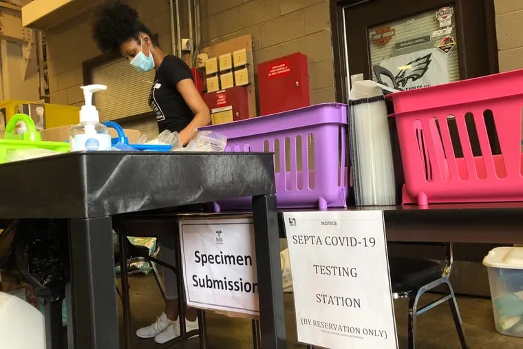 SEPTA has partnered with the Black Doctors COVID-19 Consortium to bring coronavirus testing to employees. The program started at Fern Rock Transportation Center on Thursday.