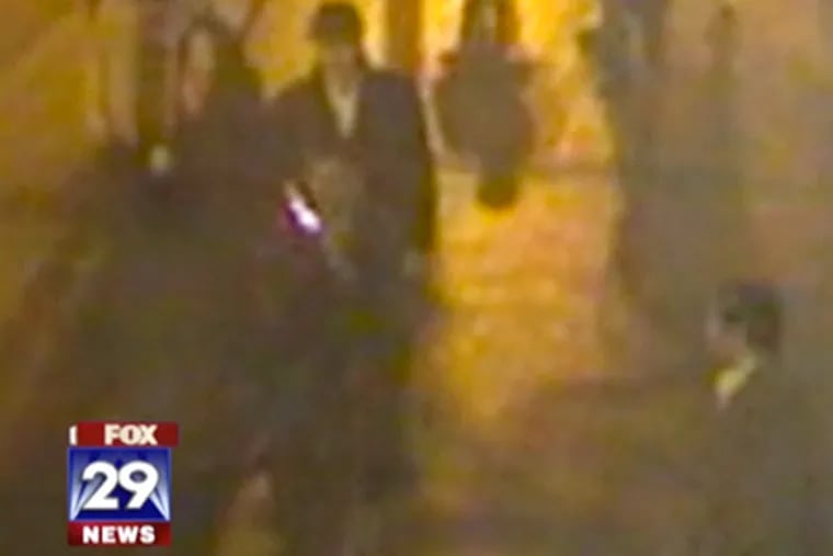 This video captured by a surveillance camera outside of the Fox 29 studio on Market Street shows the altercation that ended in violence. (MyFoxPhilly.com)