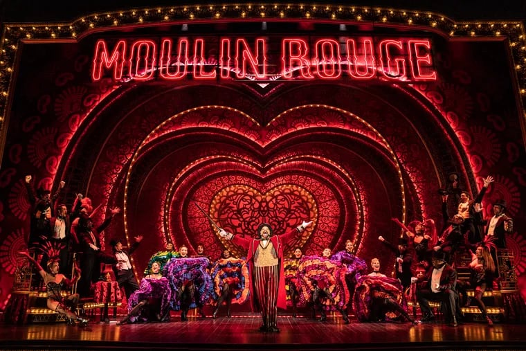 The cast of the North American Tour of "Moulin Rouge! The Musical" that plays at the Academy of Music through July 23