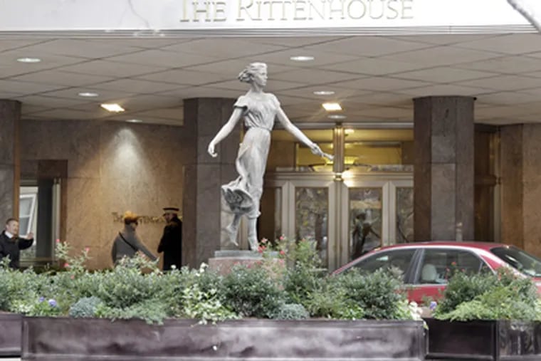 The Rittenhouse Hotel is in talks with Hersha Hospitality Trust. "It has a
special charm that’s truly world-class," a potential owner said. (Elizabeth Robertson / Staff Photographer)