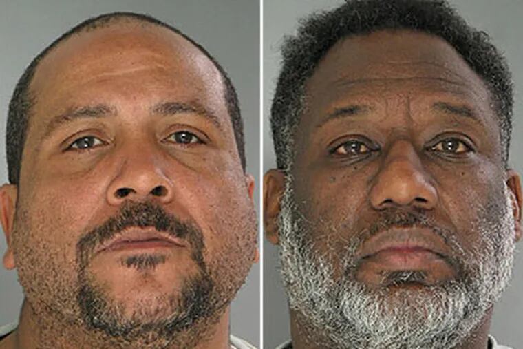 Charles Thomas Scott (left), 47, and Aubrey Adelbert Fennell, 50, (right). (Photos courtesy of the Delaware County District Attorney's office)