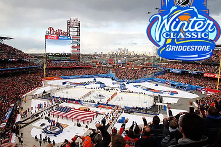 46,967 fans filled Citizens Bank to watch the Flyers play the Rangers in the Winter Classic. (David Maialetti/Staff Photographer)