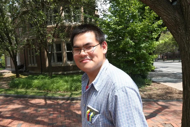 George Washington HS grad Larry Liu, breezed through the honors program at Community College of Philadelphia, transferred to Penn where he made deans' list for two years and graduated with a degree in sociology and economic policy. Now, the 23-year-old has been named the Jack Kent Cooke Foundation's first Oxford Scholar. Liu will head to Oxford's Lincoln College in August for a year to earn a master's degree in comparative social policy. The scholarship provides up to $85,000 for study at Oxford. ( DAVID SWANSON / Staff Photographer )