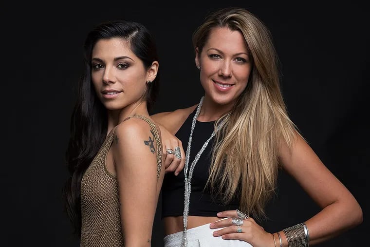 Christina Perri (left) and Colbie Caillat were joined Saturday night at the Mann Music Center for the Performing Arts by Rachel Platten. Philadelphia-raised Perri was the headliner. Factory Boys