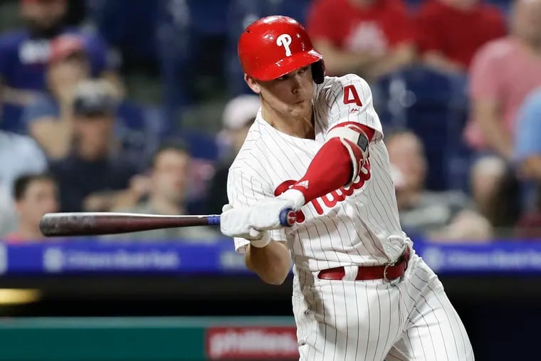 Scott Kingery has overcome his rookie-season struggles at the plate.