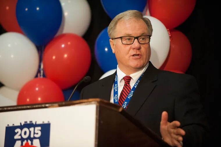Pennsylvania Senator Scott Wagner speaks during the Northeast Republican Leadership Conference in the Sheraton Hotel in Philadelphia, Pa. on Saturday, June 20, 2015