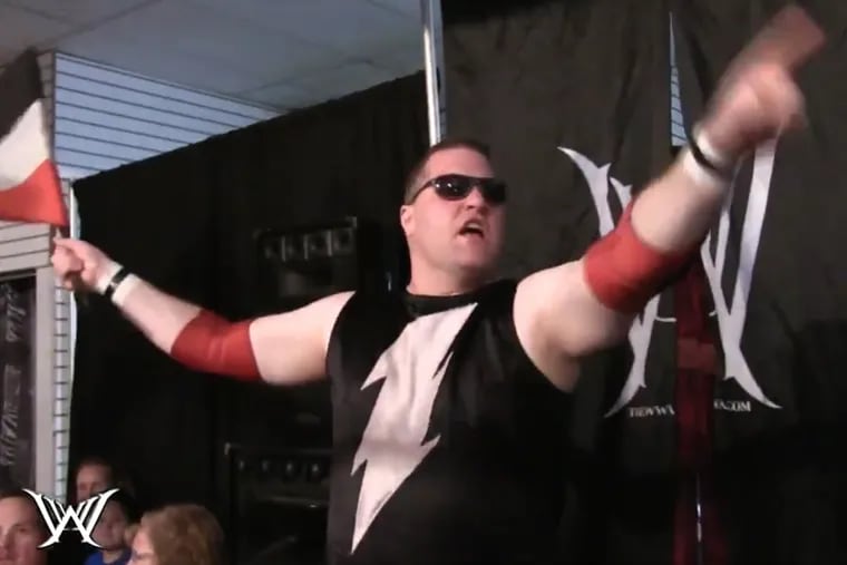 Kevin Bean, a grade-school teacher in Montgomery County, will keep his job after a video of his performance as "Blitzkrieg" for a professional wrestling organization based in Pennsylvania was shared online.